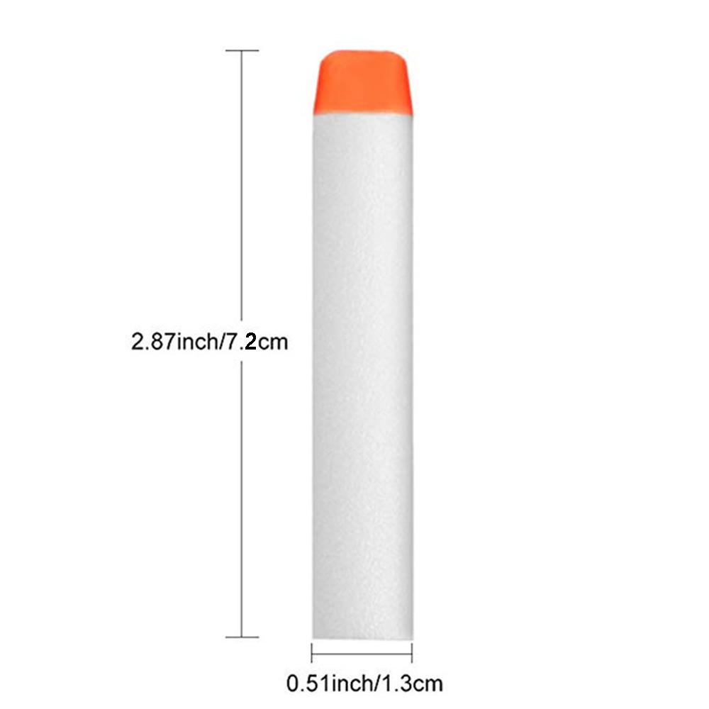 White Glow In The Dark Soft Refill Bullet Replacement Foam Luminous Bullet For Toy Gun Elite Series Soft Hole Bullets Darts