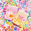 20 Pcs Cute Food Sticker Collection, Shiny Cartoon Decals for DIY Cards, Kawaii Journaling Supplies