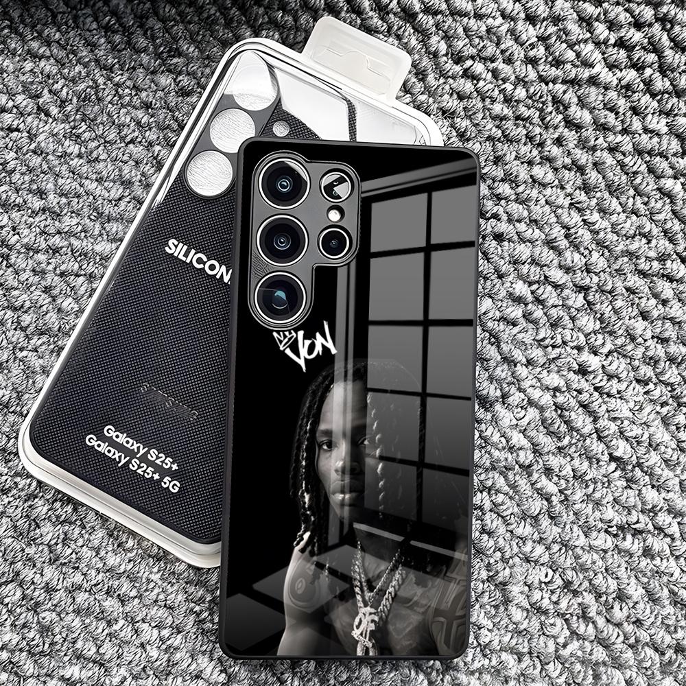 Rapper K-King Von Cool Phone Case For Samsung S26 Ultra S25 Edge Ultra S23 S22 S21 S20 Ultra Plus S24 Fe A25 Glass Cover