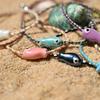 2Pcs Ceramic Fish Bracelet For Women Handmade Woven Colored Rope Boho Wrap Charm Bracelet Friendship Popular Jewelry