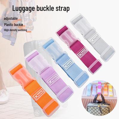 Portable Luggage Strap with Buckle for Suitcase Attachment