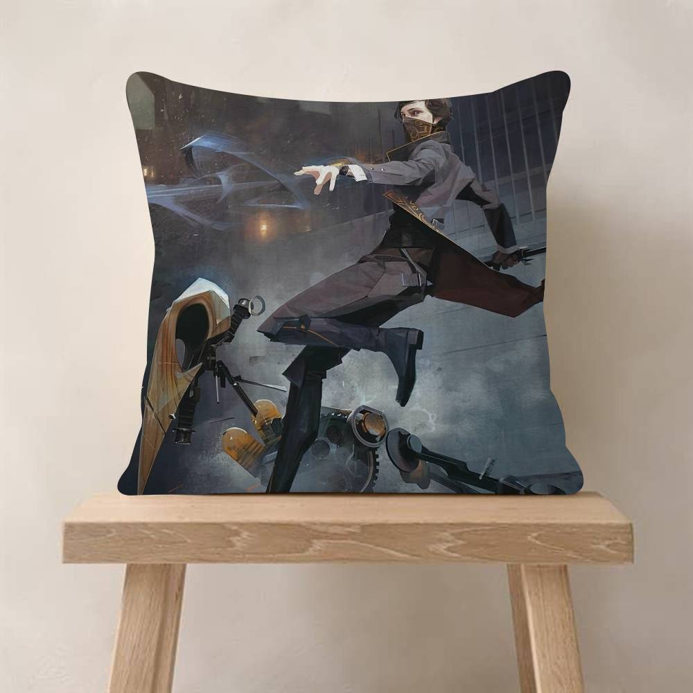 Dishonored Game Pillow Gift Home Office Decoration Bedroom Sofa Car Cushion Cover Case x