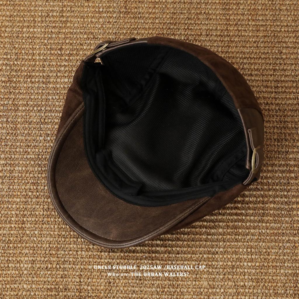 A New Style of Front Hat Made of Suede Retro and Versatile  A Fashionable and Artistic Baseball Cap  and A Behind The Scenes Beret Hat