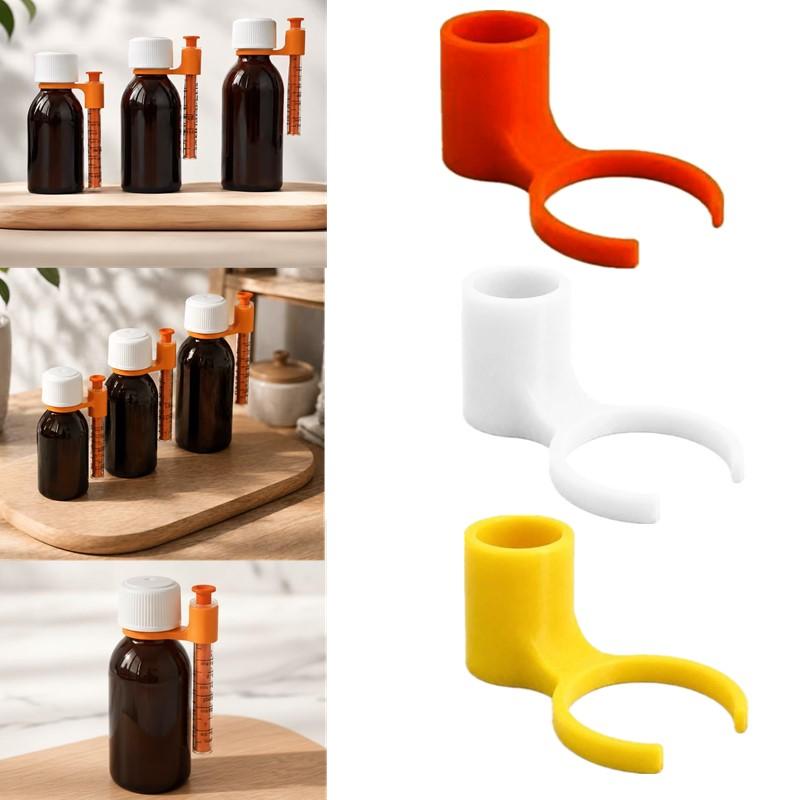 3/5/6/10Pcs Syrup Bottle Syringe Holder Clip Dispenser Mount Stand For Kitchen Bar Liquid Bottle Organizer Accessory
