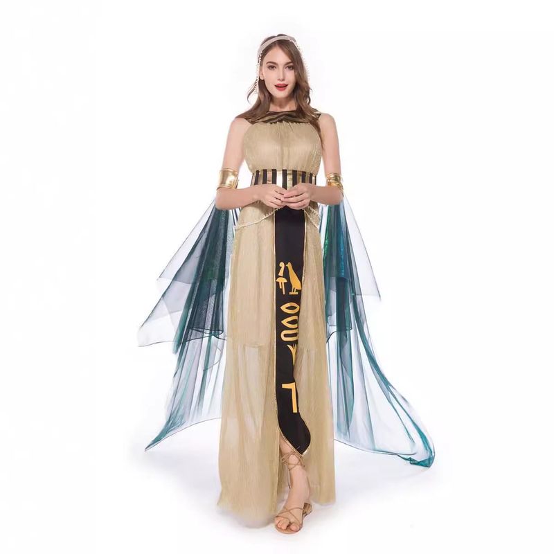Amazon Cross-Border Halloween Costumes Egyptian Pharaoh Cleopatra Costumes Role-Playing Ancient Roman Prince and Princess Costumes