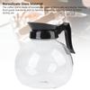 1.8L Coffee Pot High Borosilicate Heat Proof Glass Coffee Decanter Carafe for Travel Picnics Outdoor Activities
