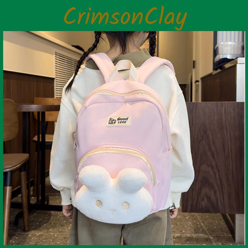 Kids Playful Rabbit Backpack Lightweight Durable Fun Colors Ideal For School Use