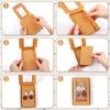 WTEMPO Clear Window Paper Necklace Bracelet Jewelry Packaging Boxes Foldable DIY Earring Keychain Gift Boxes Perfect for Birthday Wedding