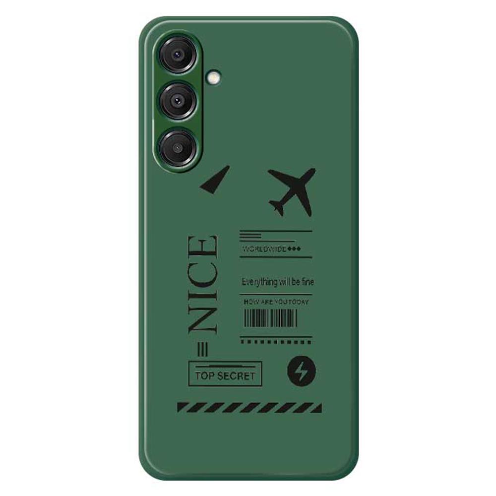 For Samsung Galaxy A16 5G/4G Case Boarding Ticket Pattern Printing Straight Edge TPU Phone Back Cover
