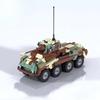 MOC WK2 Militär Kampfpanzer Bausteine Set Deutsche Tarnung gepanzertes Fahrzeug Modell DIY Kinder Montagespielzeug Junge Geburtstagsgeschenk