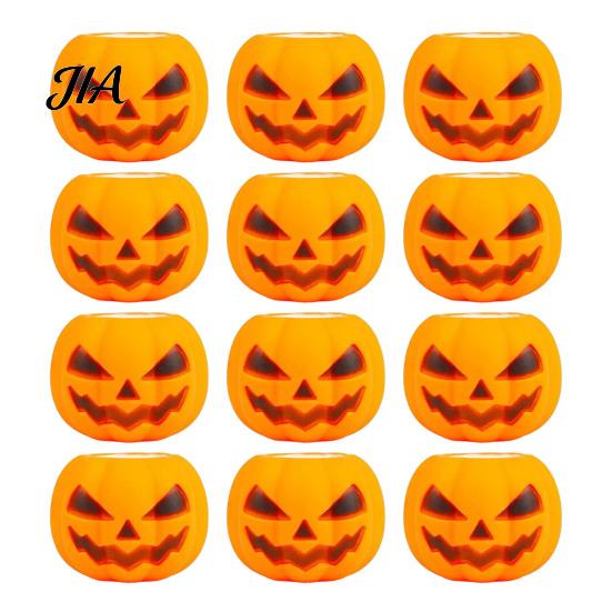 Pumpkin Head Sensory Toy 12Pcs Pop-up Ghost Squeeze Toy, Stress Relief Set Creepy Pinch Fidget for Party Favors Halloween