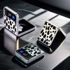 Golden Leopard Print F711 Phone Case For Samsung Z Flip 3 4 5 6 Cases Funda For Samsung Z FLIP 3 4 5 6 Cover Case Funda Coque