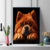 Chow Chow Pattern  3pcs 100% Round Full Drill 5D DIY Diamond Painting Embroidery Cross Stitch Rhinestone Décor