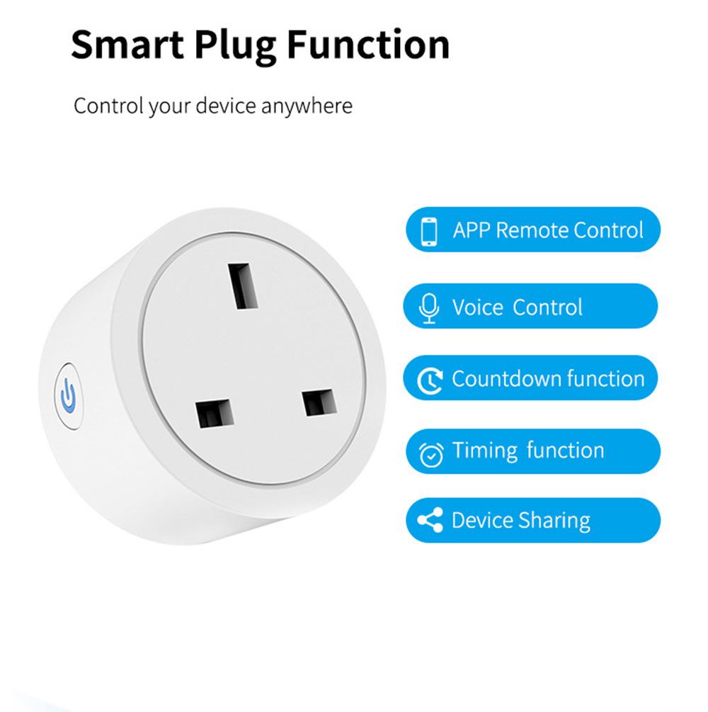 UK Doodle WiFi Smart Plug Timer with Voice Control for Alexa - US & EU Standards
