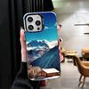 Mountain Peaks Landscape Soft Phone Case for iPhone 15 16 17 Pro Max 17Air 16E 14 Plus 13 12 Mini Shockproof Cover Back Shell