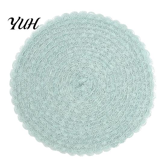 Soft Texture Tableware Coasters Round Insulated Placemat for Dining Table, Heat Resistant Paper Place Mat, Waterproof Oil Proof Non Daily Use Kitchen