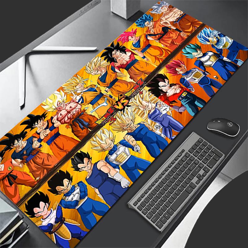 Mouse pad DBZ Rug professional eSports game players Speed Lock Edge Rubber Game Desk Mousepad Dragon Ball Z Keyboard Mat Gift