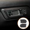 Real Carbon Fiber Door Handle Bowl Cover Trim Decals For Ford Mustang 2015-