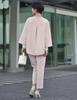 Ceremony Suit Mom Suit Jacket Pants Setup Ceremony Graduation Mother Enrollment Graduation Graduation Ceremony Ensemble Beige [MORE AUNI] Women's