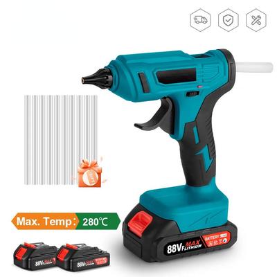 100W Cordless Electric Hot Melt Glue Gun 11mm Glue Stick Anti-scald Nozzle Rechargeable DIY Repair Tool