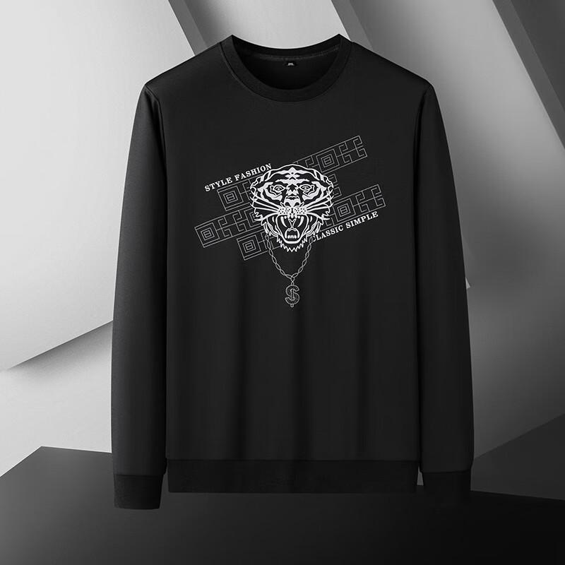 

DIBINZE Men s Plus Size Fashion Print Crewneck Sweatshirt 4XL