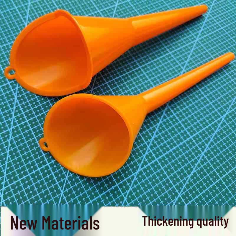 Long Spout Plastic Funnel - Extended Angled Design for Hands-Free Refueling and Food-Grade Filling for Motorcycle and Car.