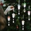 Realistic Acrylic Pinecone Christmas Tree Hanging Decoration Transparent Pine Cone Festival Home Ornament