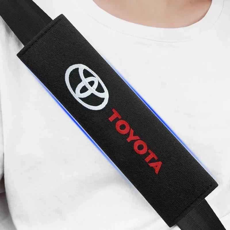 New Car Safety Belt Shoulder Cover Seat Belt Pads Accessories For Toyota Corolla Avensis Yaris Rav4 Hilux Auris Camry Prius