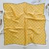 Ladies' Luxurious & Elegant Polka Dot Printed Spring/Summer Bandana Scarf, 70*70cm, Perfect For Daily Wear And Gift Giving