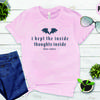 I Kept The Inside Thoughts Inside Tshirt Quest Squad Shirt Fourth Wing Tshirt Book Lover Tee Unisex Bookish Short Sleeves Tops