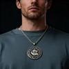 HNSP 316L Stainless Steel Viking Rune Wolf Totem Pendant Necklace For Men  Accessories