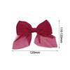 4Pcs Solid Color Chiffon Bow 12x11cm Cute Handmade Ribbon Bowknot for DIY Hairpins Hair Accessories Crafts Clothing Decoration