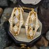 Simple Japanese and Korean Versatile Earrings for Women, Inlaid with Zircon Exquisite Jewelry, Daily Classic Matching Earrings