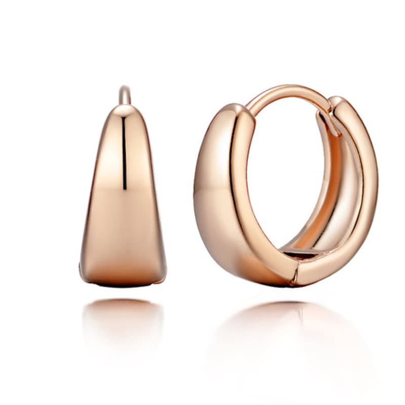 ELLE Jewelry Daily One-Touch Ring Earrings (Gold Plated) ELGPEE487