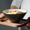 Mattierte Melamin Ramen Schüssel Rund Großkalibrige Nudelschüssel Geschirr für Küche Restaurant Imitationsporzellan Salat Suppenschüssel
