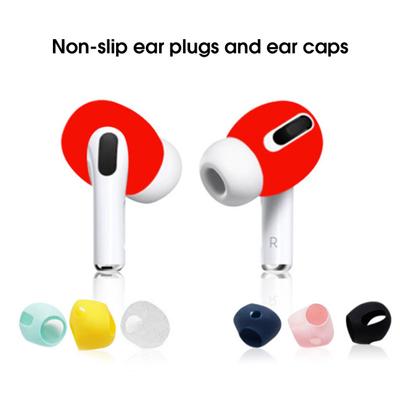 1 Pereche Husă Căști Anti-zgârieturi Rezistentă la Praf Ușoară Silicon Capete Căști Capac de Înlocuire pentru Airpods Pro