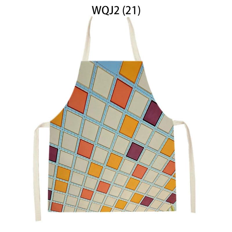 Ärmellose Küchenschürzen für Erwachsene und Kinder, ärmellose Schürzen mit abstraktem Geometriedruck, Back- und Kochzubehör, Reinigungsschürzen