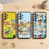 AAA Funny Cute R-Rugrats   Phone Case For Samsung Galaxy A73,A72,A71,A70,A53,A52,A51,Others Soft Black Cover