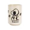 PEANUTS Snoopy Microwave and Dishwasher White Made in 631103 Teacup, 270ml, Safe, Footprint, Beige, Japan,