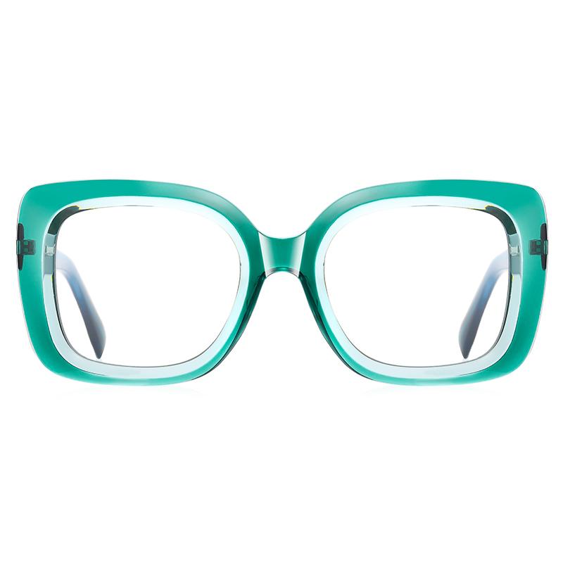 Pink Frame Square Finished Glasses Nearsighted Women  Spring Hinge Square Prescription Spectacles Power 0 -0.5 -0.75 To -6.0