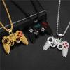Childhood Retro Necklace Nostalgic Cartoon Mini Electronic Metal Game Console Handle Keychain Necklace Neutral