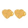 Japanese Korean Light Luxury Titanium Steel Heart Cartilage Earring - Stylish, Versatile, and Sweet Design