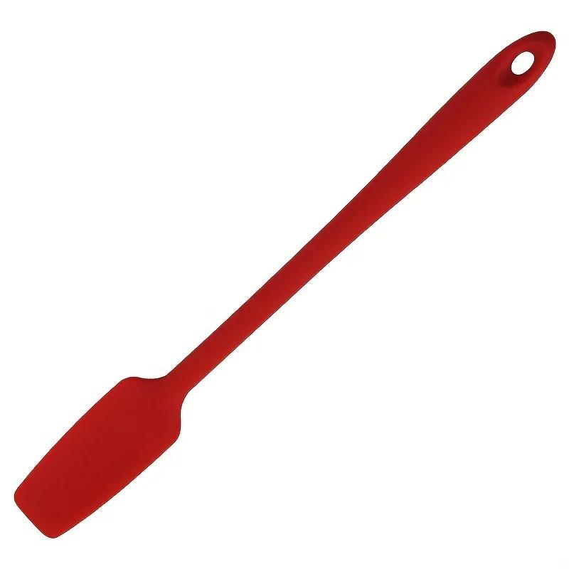 Spatola in Silicone a Manico Lungo per Cucina, Spatola Raschietto per Barattoli, Raschietto in Gomma Antiaderente, Frullati, Frullatori, Cottura, Cottura al Forno