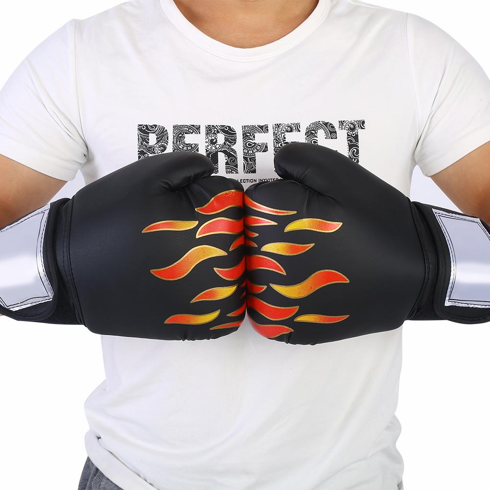 Adult Boxing Fighting Muay Thai Sparring Punching Kickboxing Grappling Sandbag Gloves Black