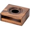 Walnut Tea Warmer Table with Candle Heating Base