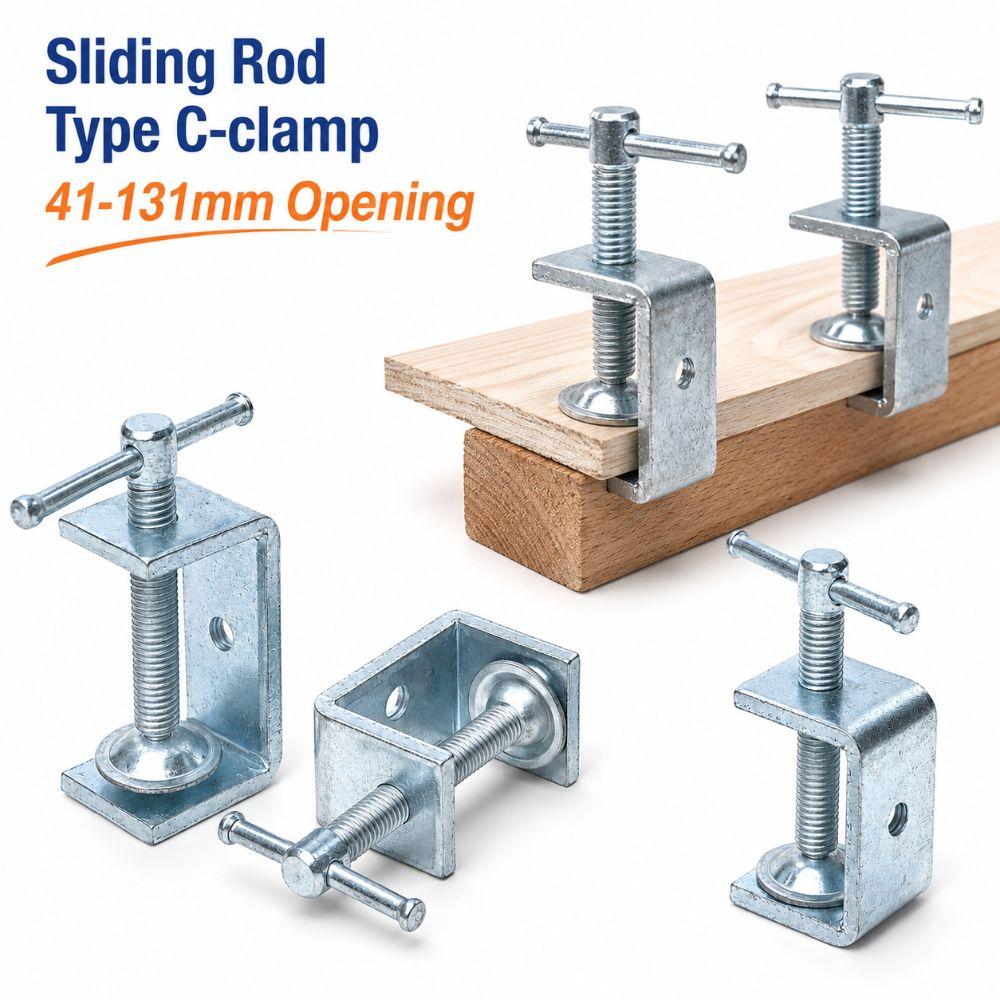 Adjustable C-clamp Zinc Plating Fixed Holder Clip High Quality Square Clamp Hardware Fasteners