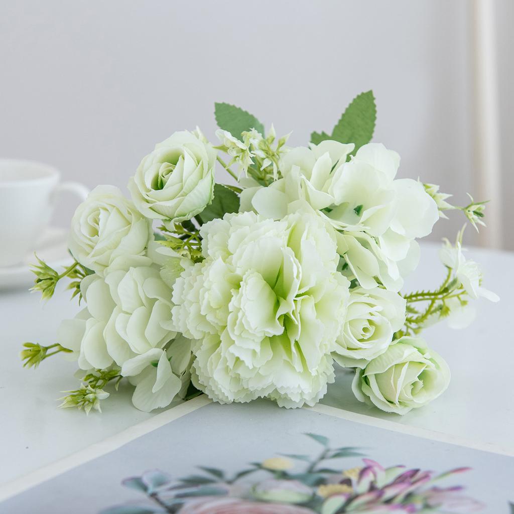 Seide Künstliche Blume Nelke Rose Festival Hochzeit Brautstrauß Kranz Hausvase Gartenbogen Dekoration DIY Geschenk Heißer Verkauf