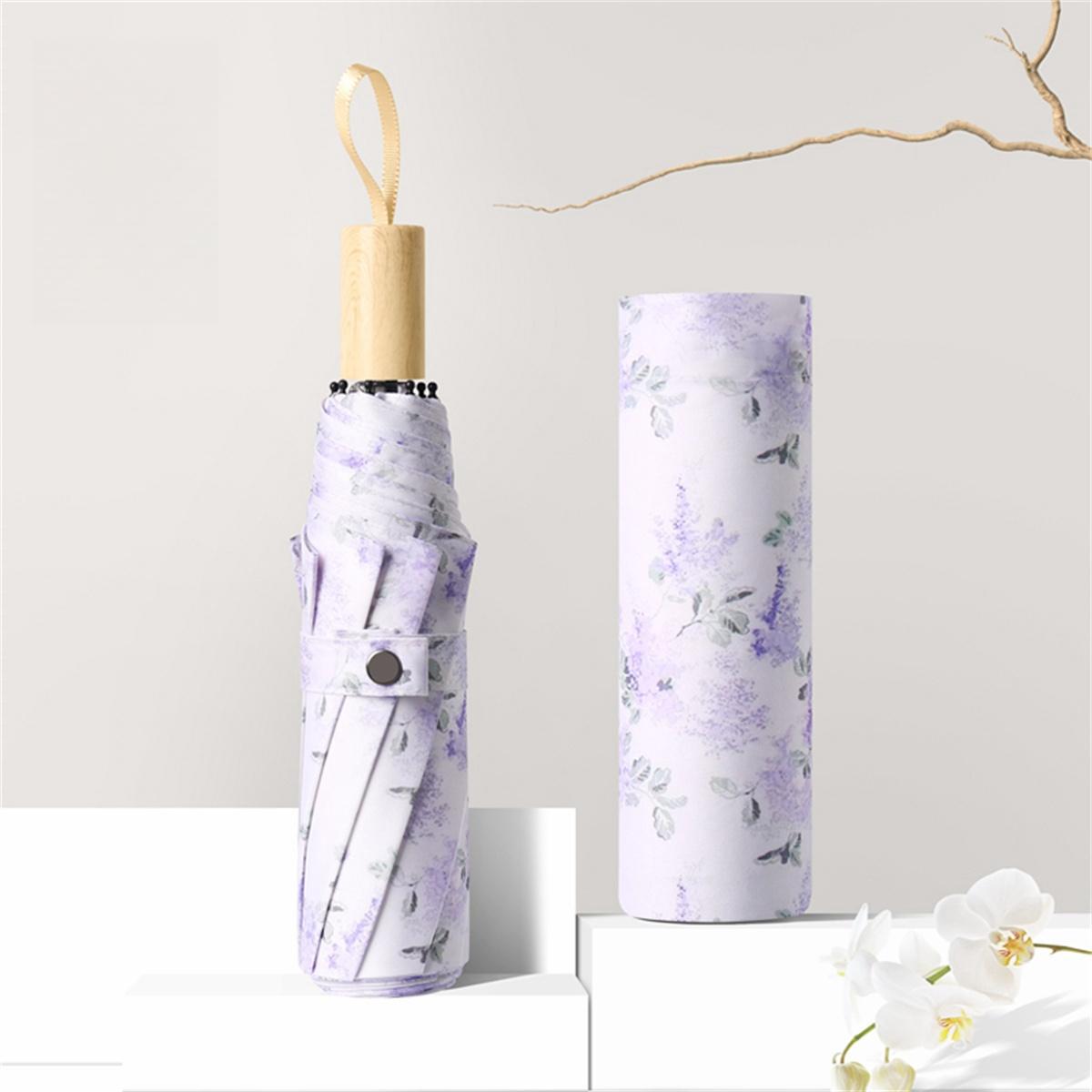 

1 шт. персонализированный креативный узор ветрозащитный и дождезащитный солнечный зонт маленький свежий разнообразный узор зонт подходящий