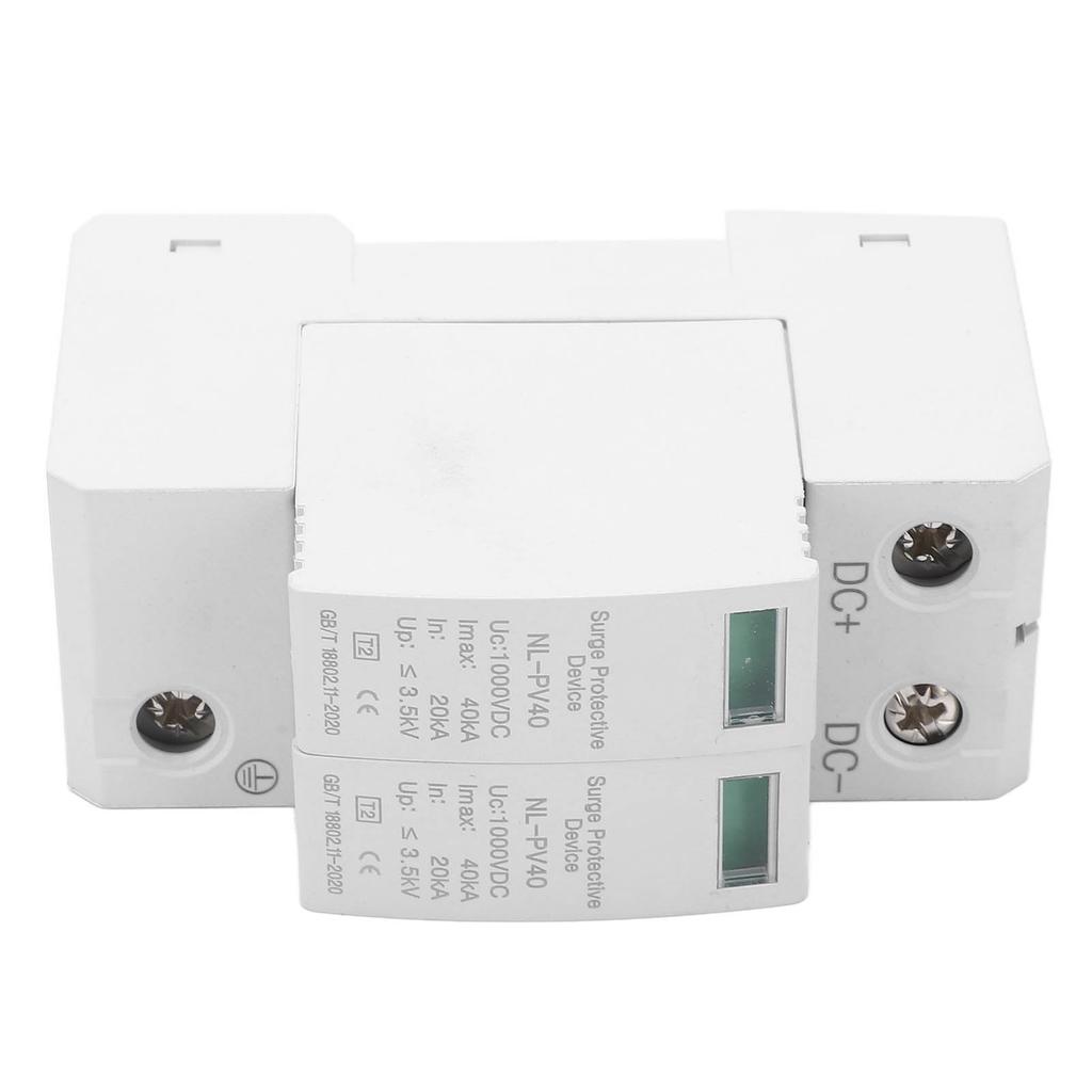 2P Surge Protective Device 20 To 40KA Flame Retardant 36mm Rail Installation Photovoltaic Surge Prot