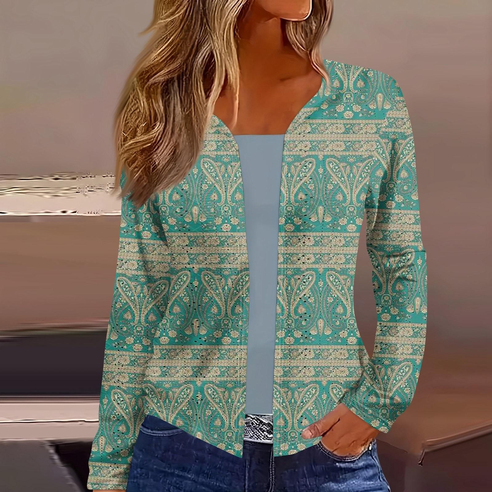 Женский топ с длинным рукавом и принтом — фото 10